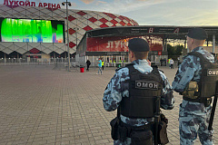 В Москве росгвардейцы приняли участие в обеспечении безопасности во время проведения спортивных мероприятий