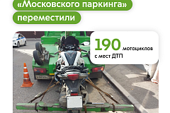 Максим Ликсутов: уже 190 поврежденных мотоциклов бесплатно переместили эвакуаторы «Московского паркинга» в 2025 году